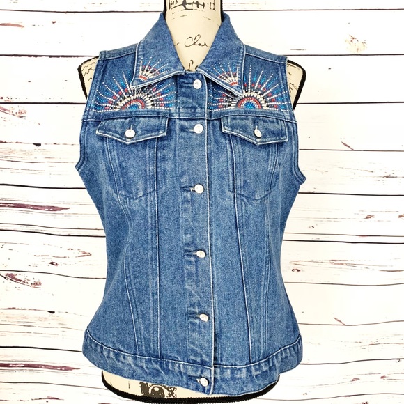 Christine Alexander Jean Sleeveless Jacket - Picture 2 of 7